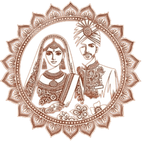 Aipan Shubh Vivah Bridal Couple Art